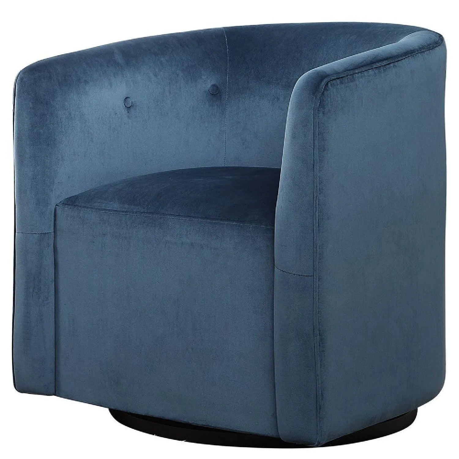 Luxury Blue Velvet Swivel Chair Modern Italian Style for Villa