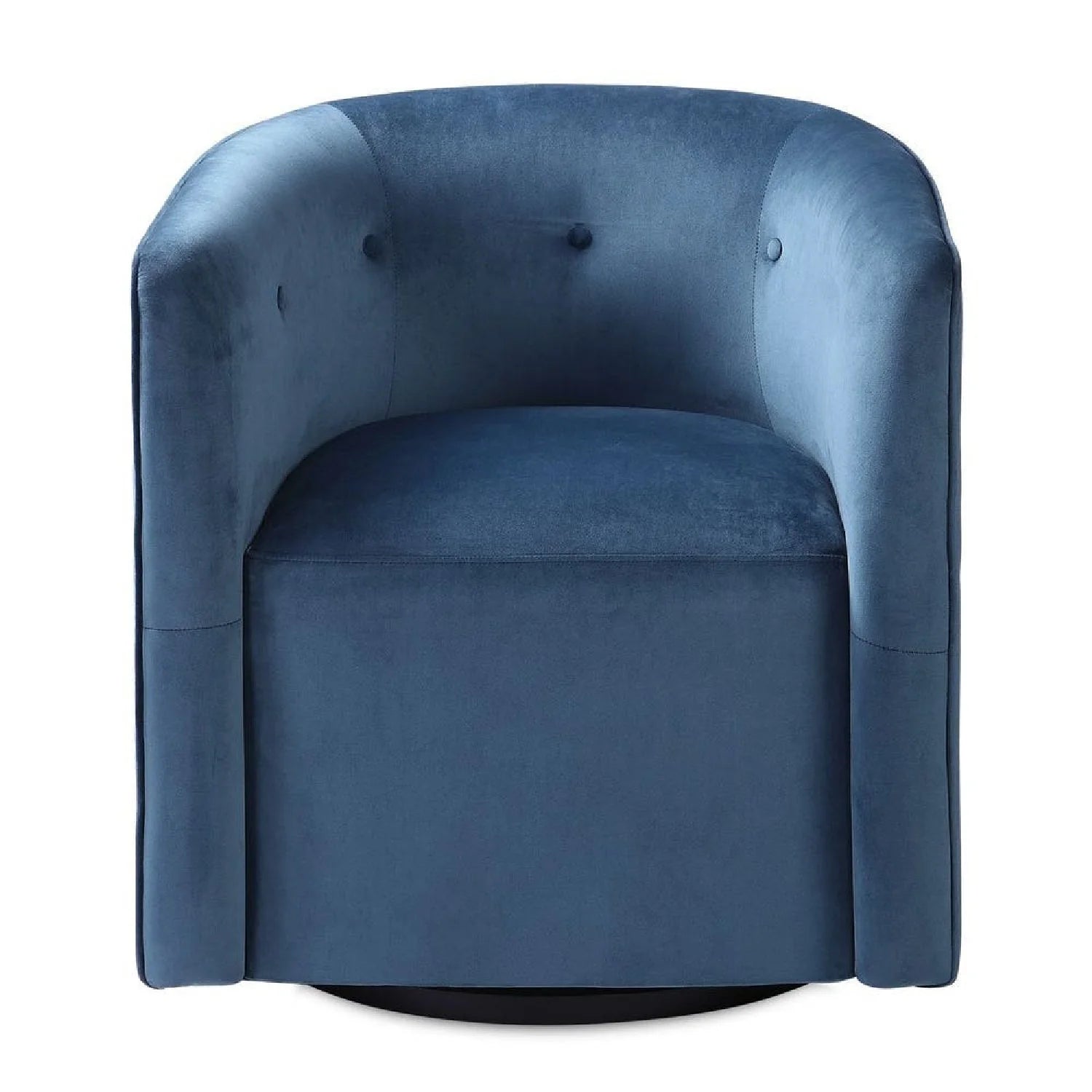 Luxury Blue Velvet Swivel Chair Modern Italian Style for Villa