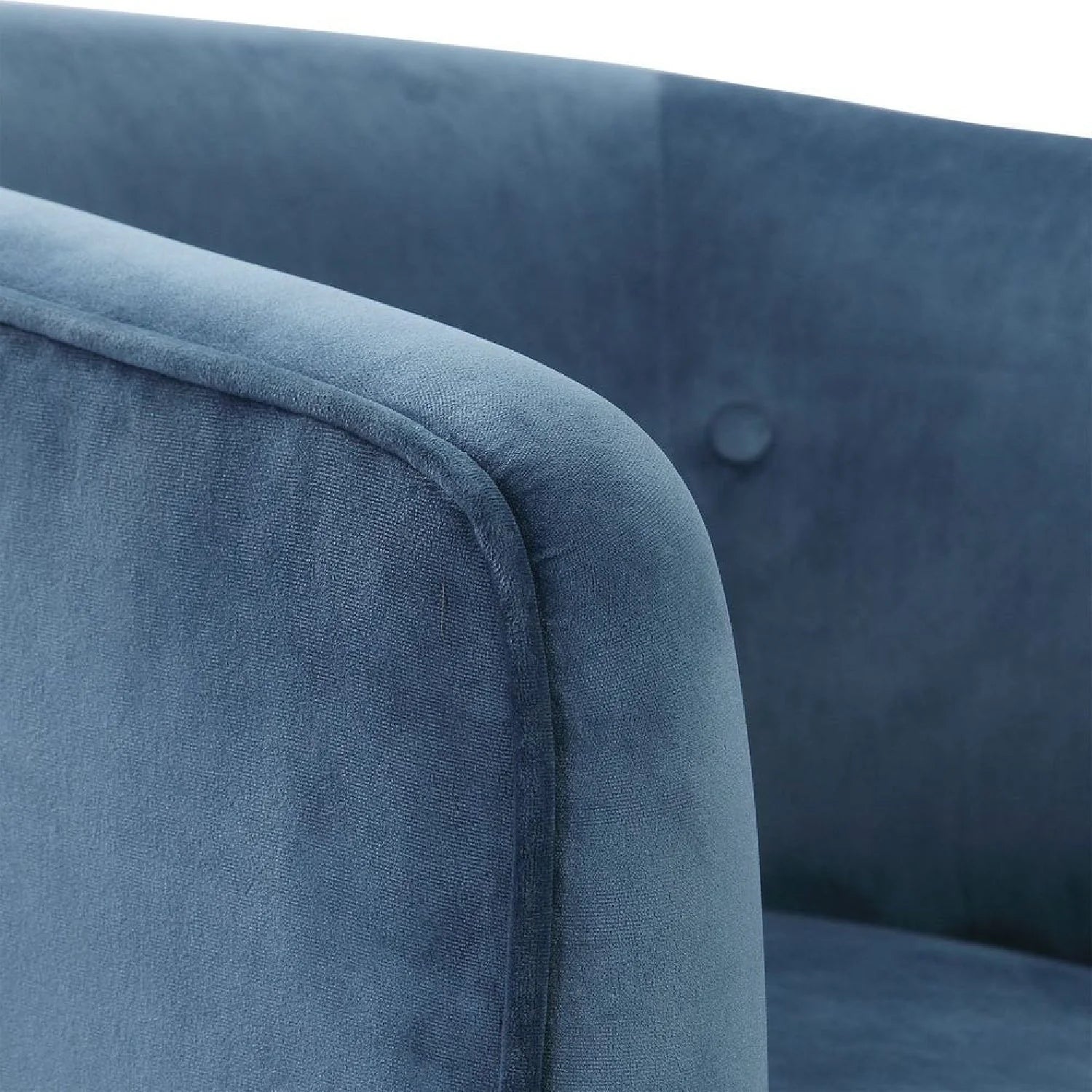 Luxury Blue Velvet Swivel Chair Modern Italian Style for Villa