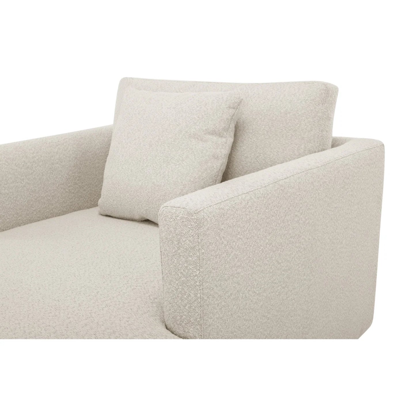 Luxury Boucle Blend Chaise Lounge European Style for Villa