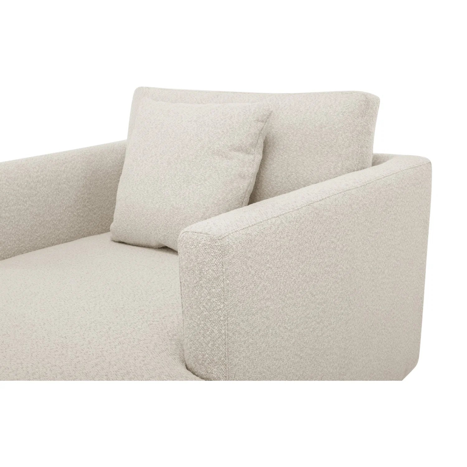 Luxury Boucle Blend Chaise Lounge European Style for Villa