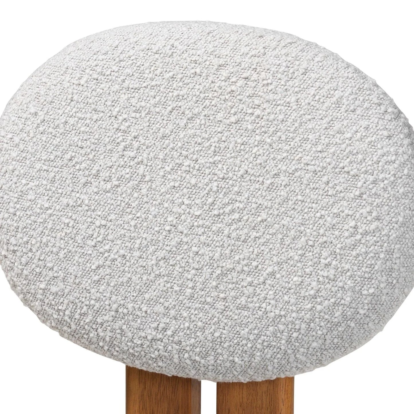 Luxury Boucle Japandi Modern Dining Chair European Style for Villa
