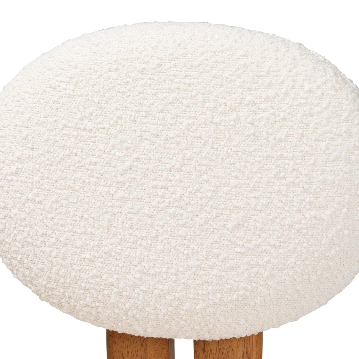 Luxury Boucle Japandi Modern Dining Chair European Style for Villa