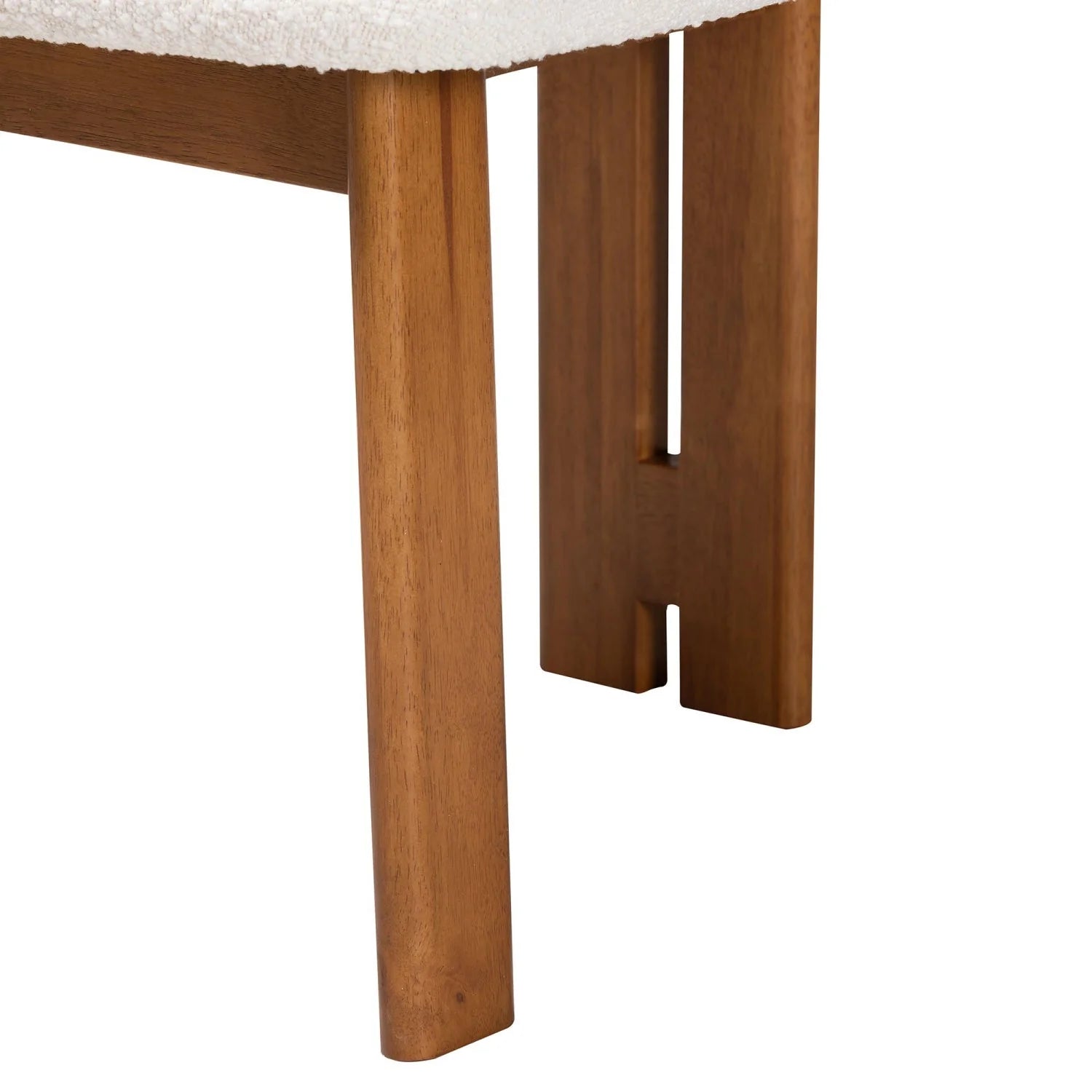 Luxury Boucle Japandi Modern Dining Chair European Style for Villa