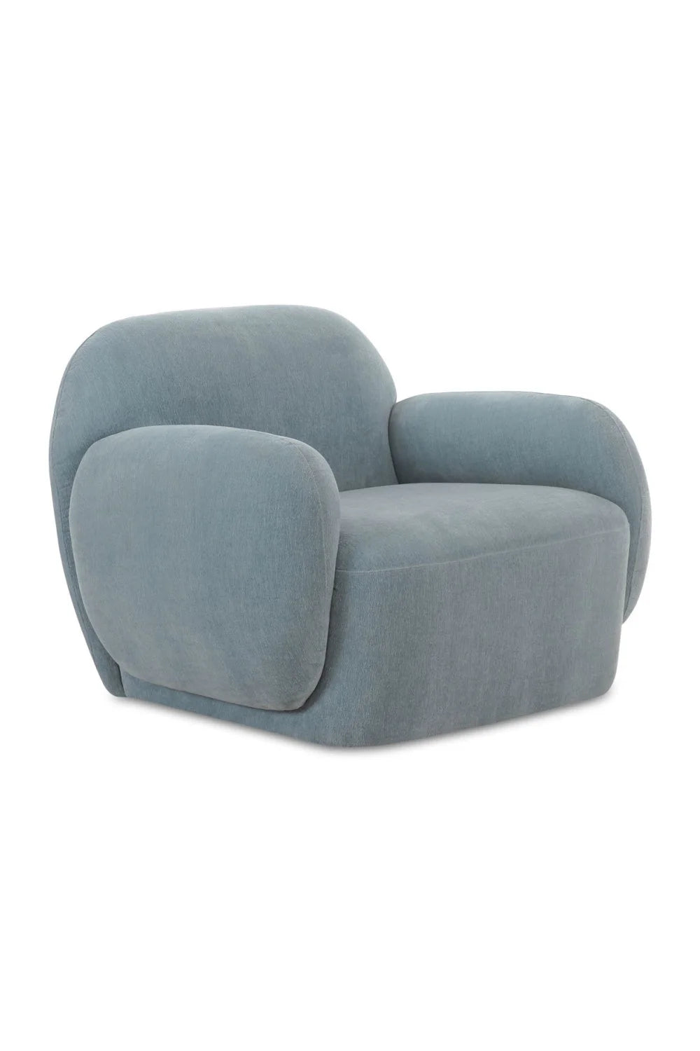 Luxury Boucle Low Profile Lounge Chair Modern Italian Style for Villa