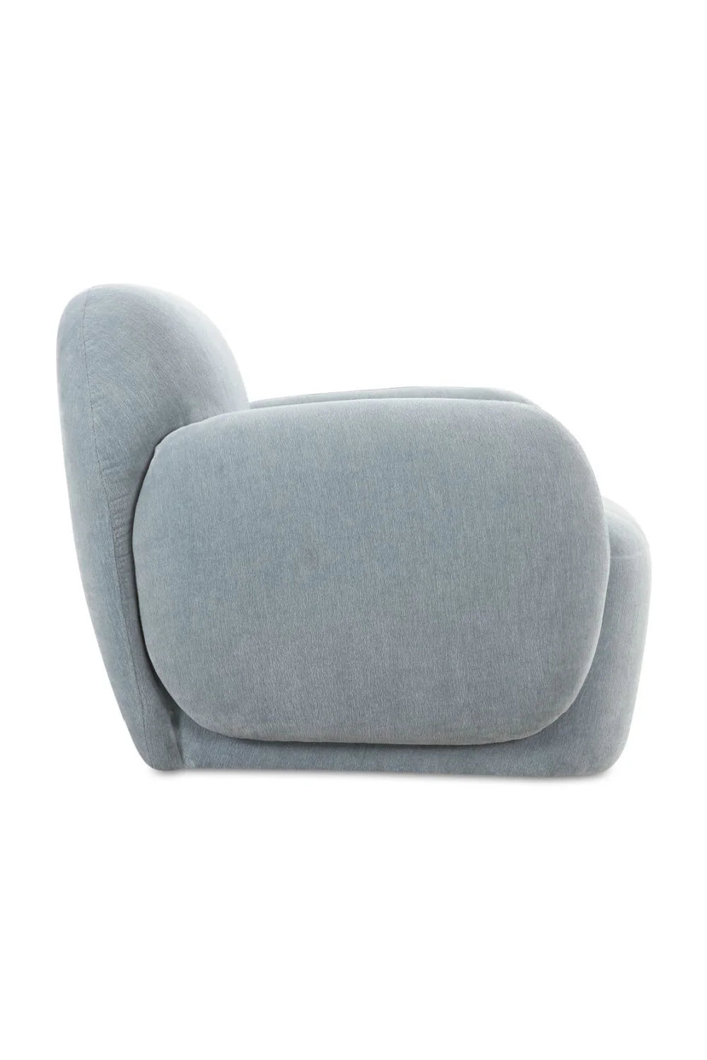 Luxury Boucle Low Profile Lounge Chair Modern Italian Style for Villa