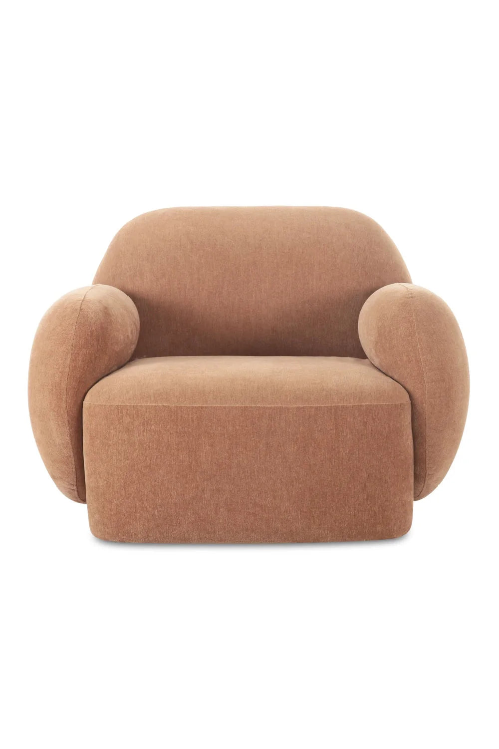 Luxury Boucle Low Profile Lounge Chair Modern Italian Style for Villa