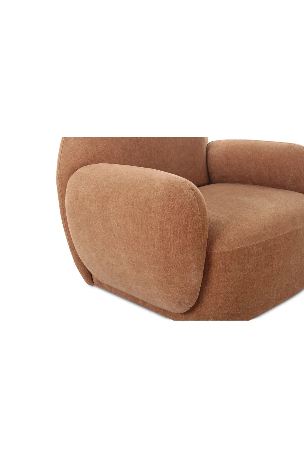 Luxury Boucle Low Profile Lounge Chair Modern Italian Style for Villa