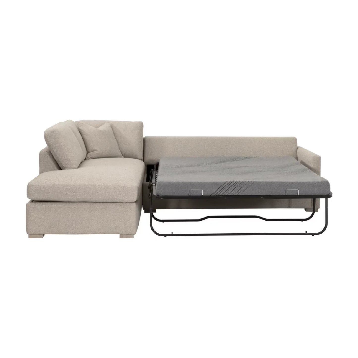 Luxury Boucle Queen Sleeper Sofa Modern Italian Style for Villa