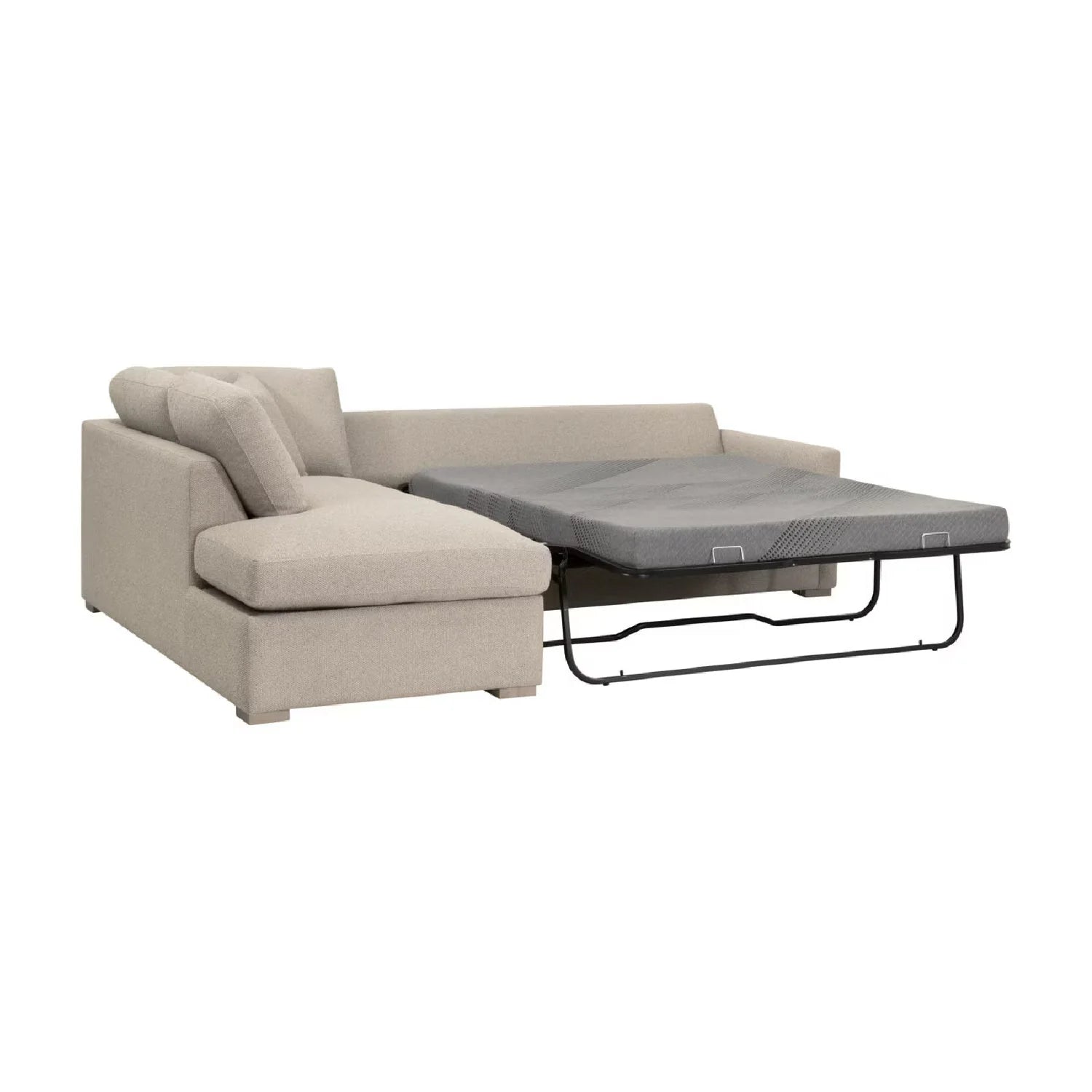 Luxury Boucle Queen Sleeper Sofa Modern Italian Style for Villa