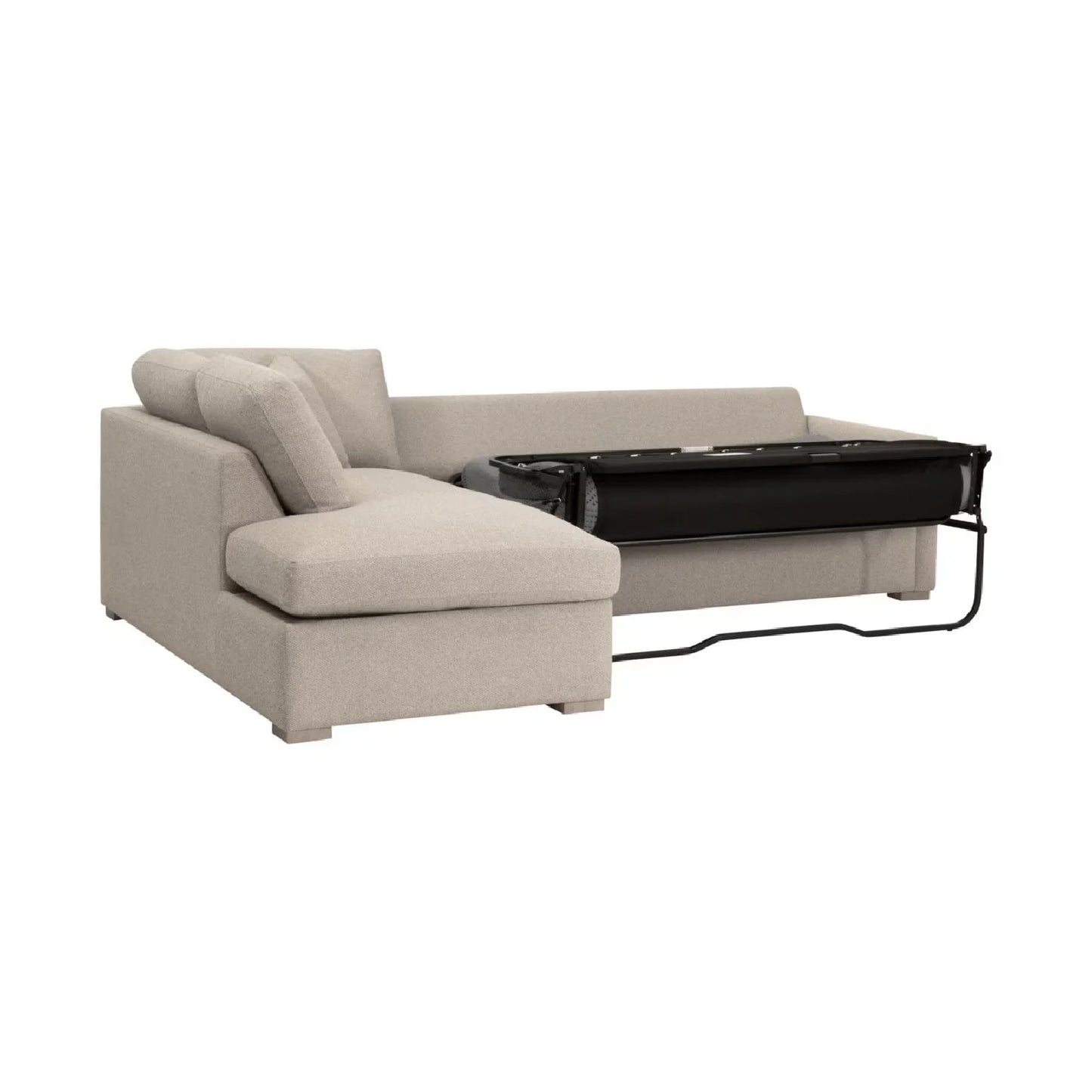 Luxury Boucle Queen Sleeper Sofa Modern Italian Style for Villa