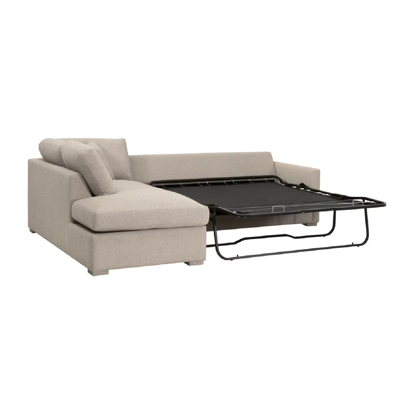 Luxury Boucle Queen Sleeper Sofa Modern Italian Style for Villa