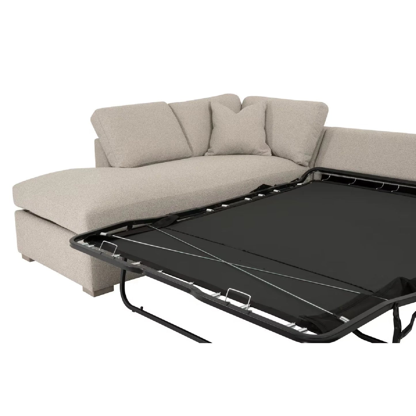 Luxury Boucle Queen Sleeper Sofa Modern Italian Style for Villa