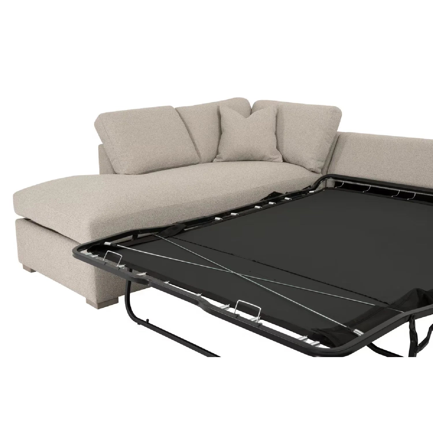 Luxury Boucle Queen Sleeper Sofa Modern Italian Style for Villa