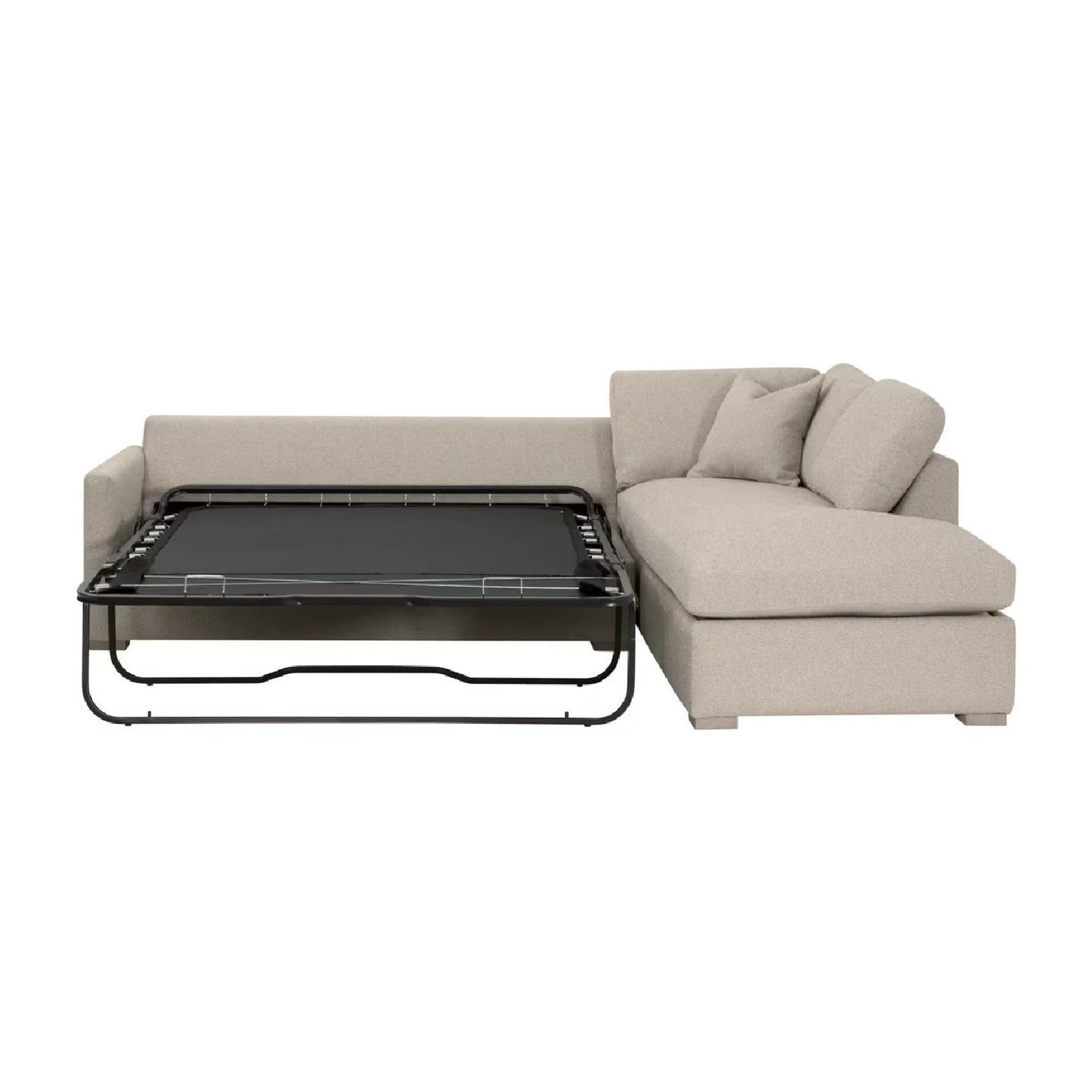 Luxury Boucle Queen Sleeper Sofa Modern Italian Style for Villa