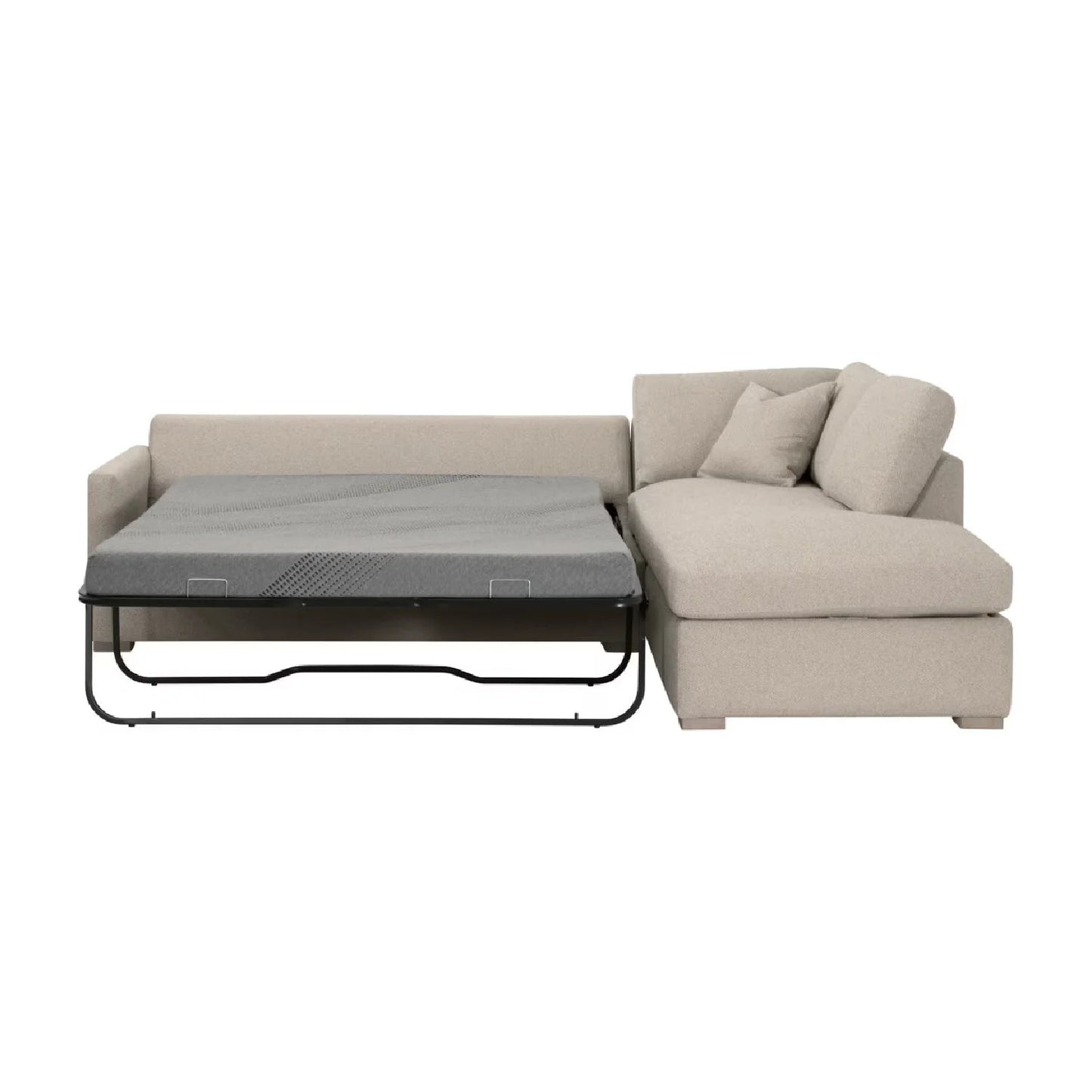 Luxury Boucle Queen Sleeper Sofa Modern Italian Style for Villa