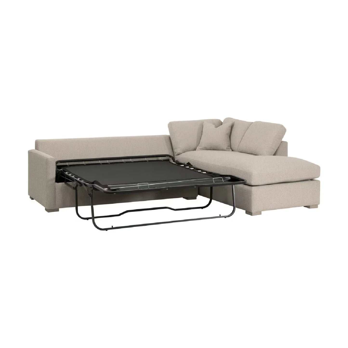 Luxury Boucle Queen Sleeper Sofa Modern Italian Style for Villa
