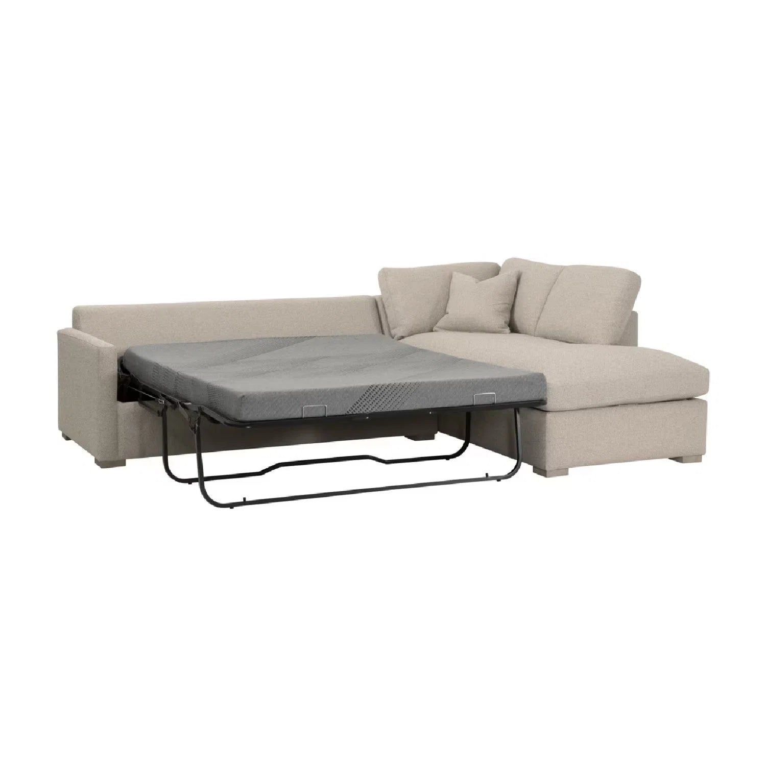 Luxury Boucle Queen Sleeper Sofa Modern Italian Style for Villa