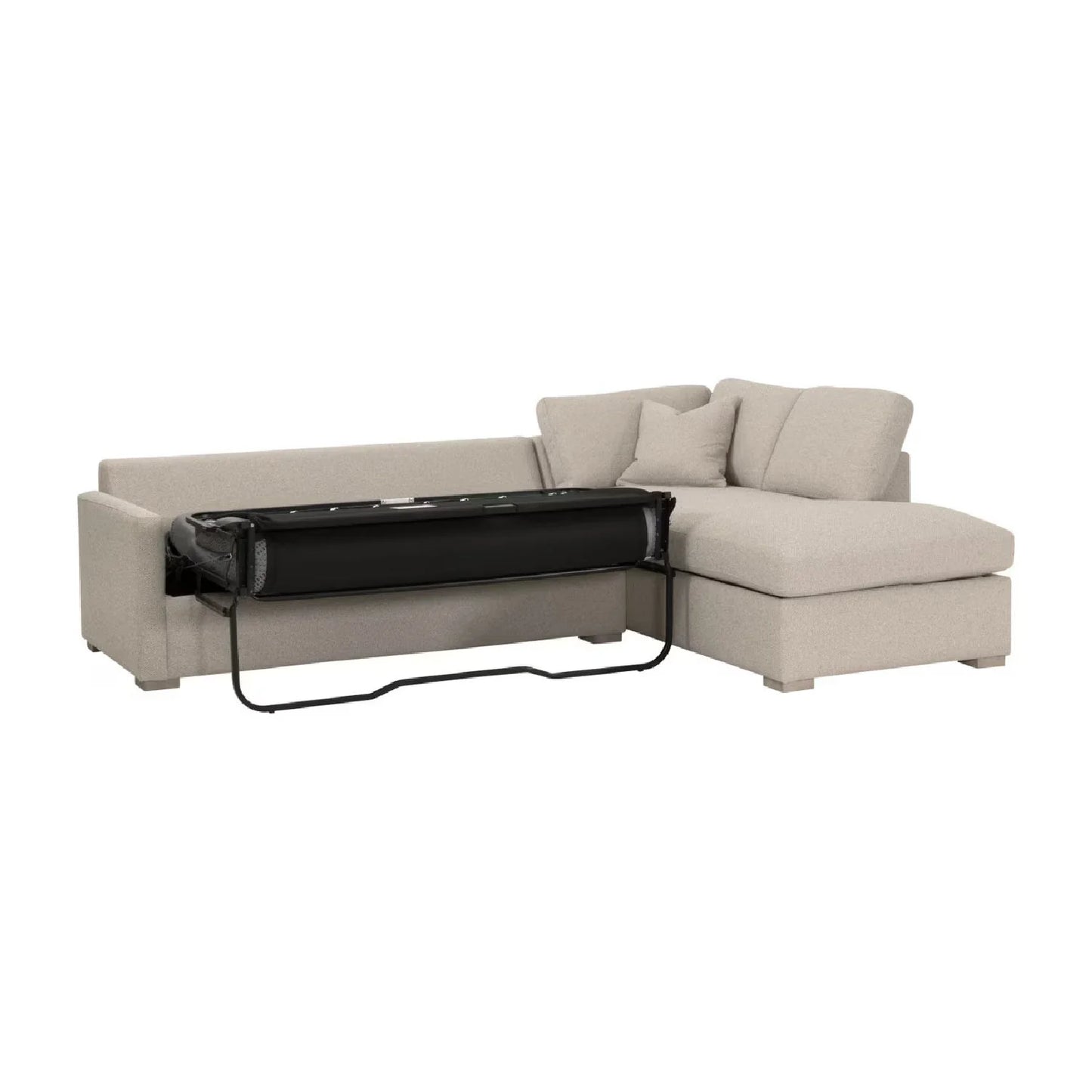 Luxury Boucle Queen Sleeper Sofa Modern Italian Style for Villa