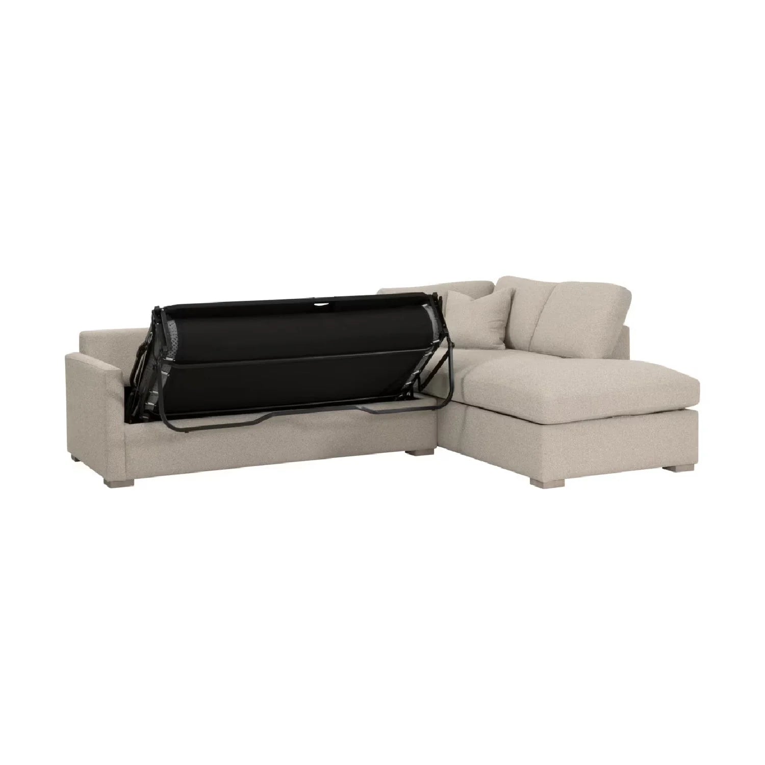 Luxury Boucle Queen Sleeper Sofa Modern Italian Style for Villa