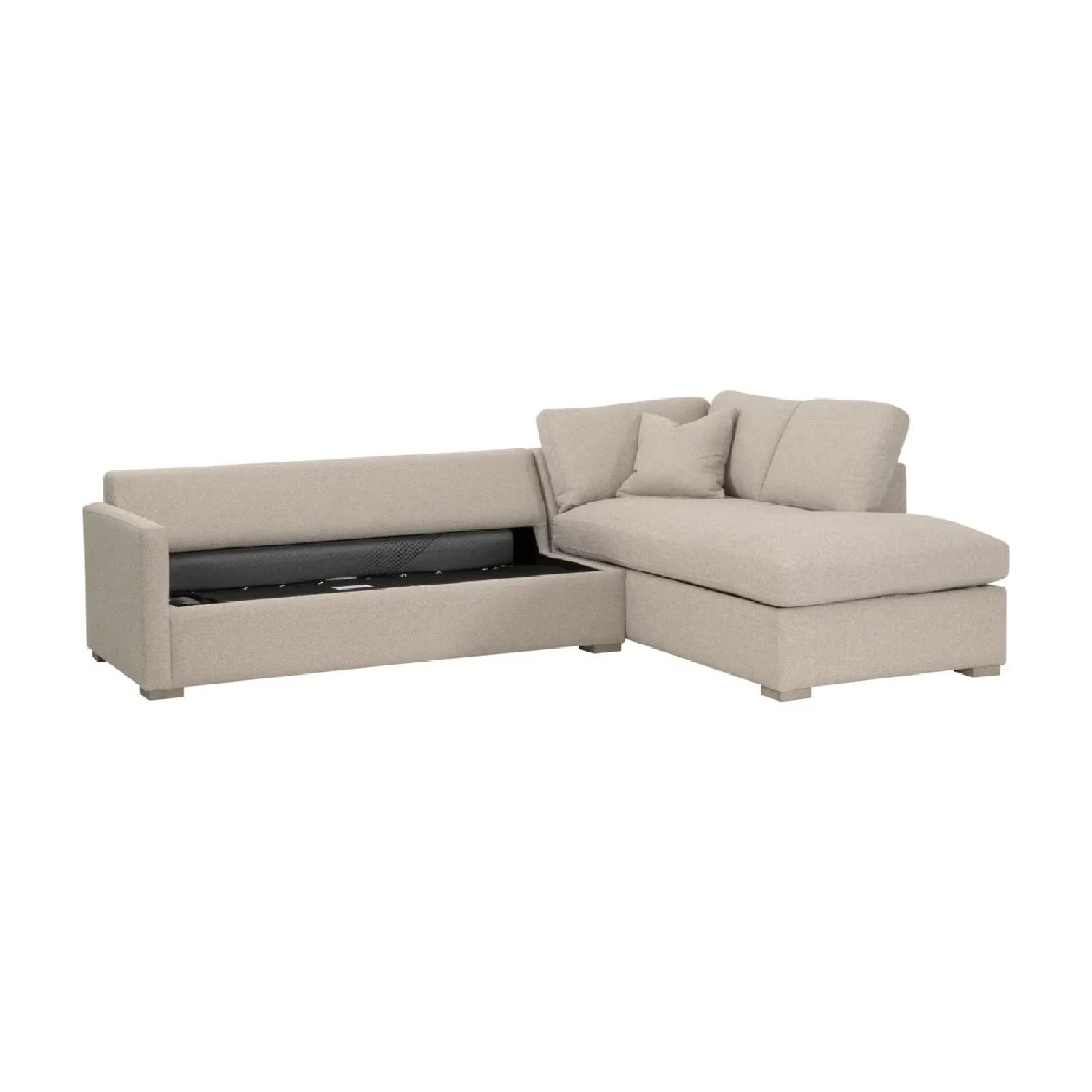 Luxury Boucle Queen Sleeper Sofa Modern Italian Style for Villa