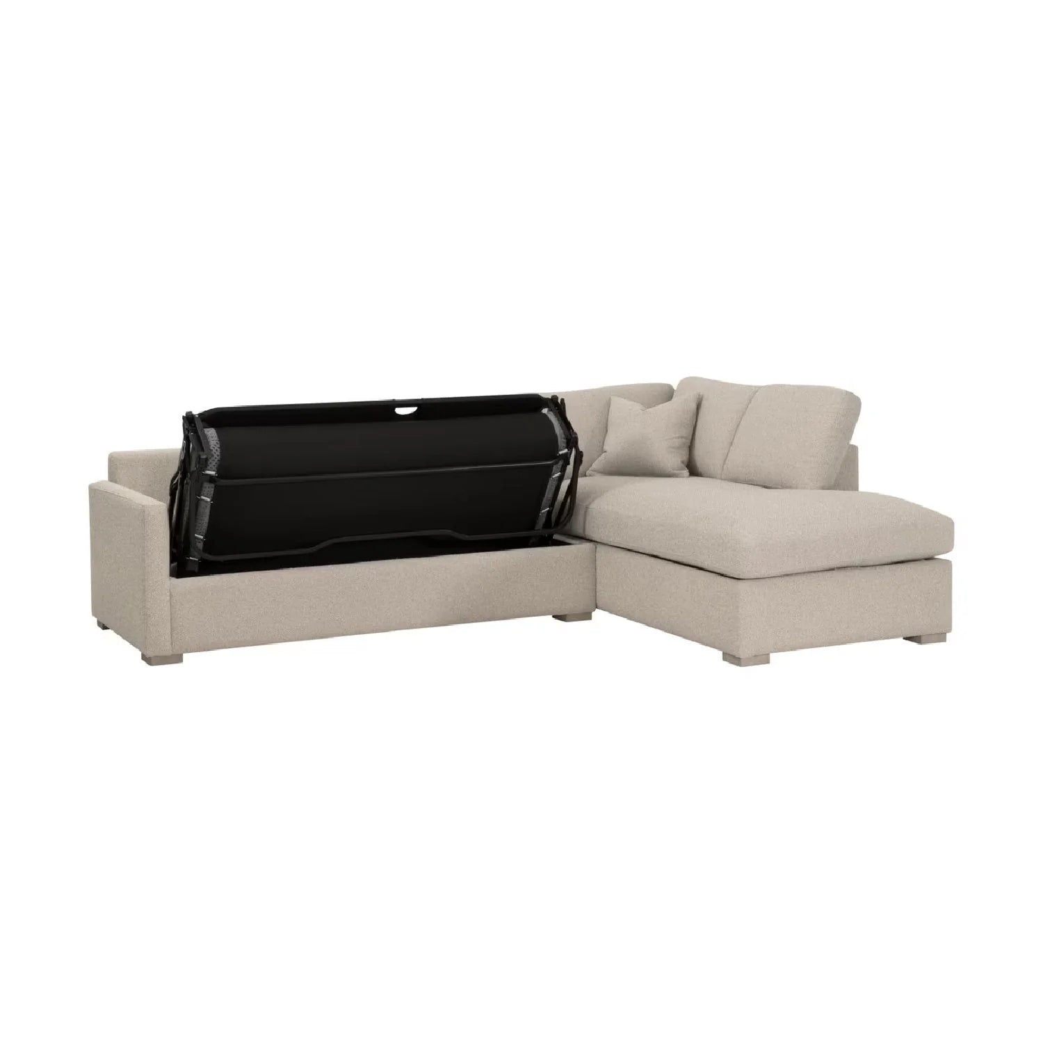 Luxury Boucle Queen Sleeper Sofa Modern Italian Style for Villa