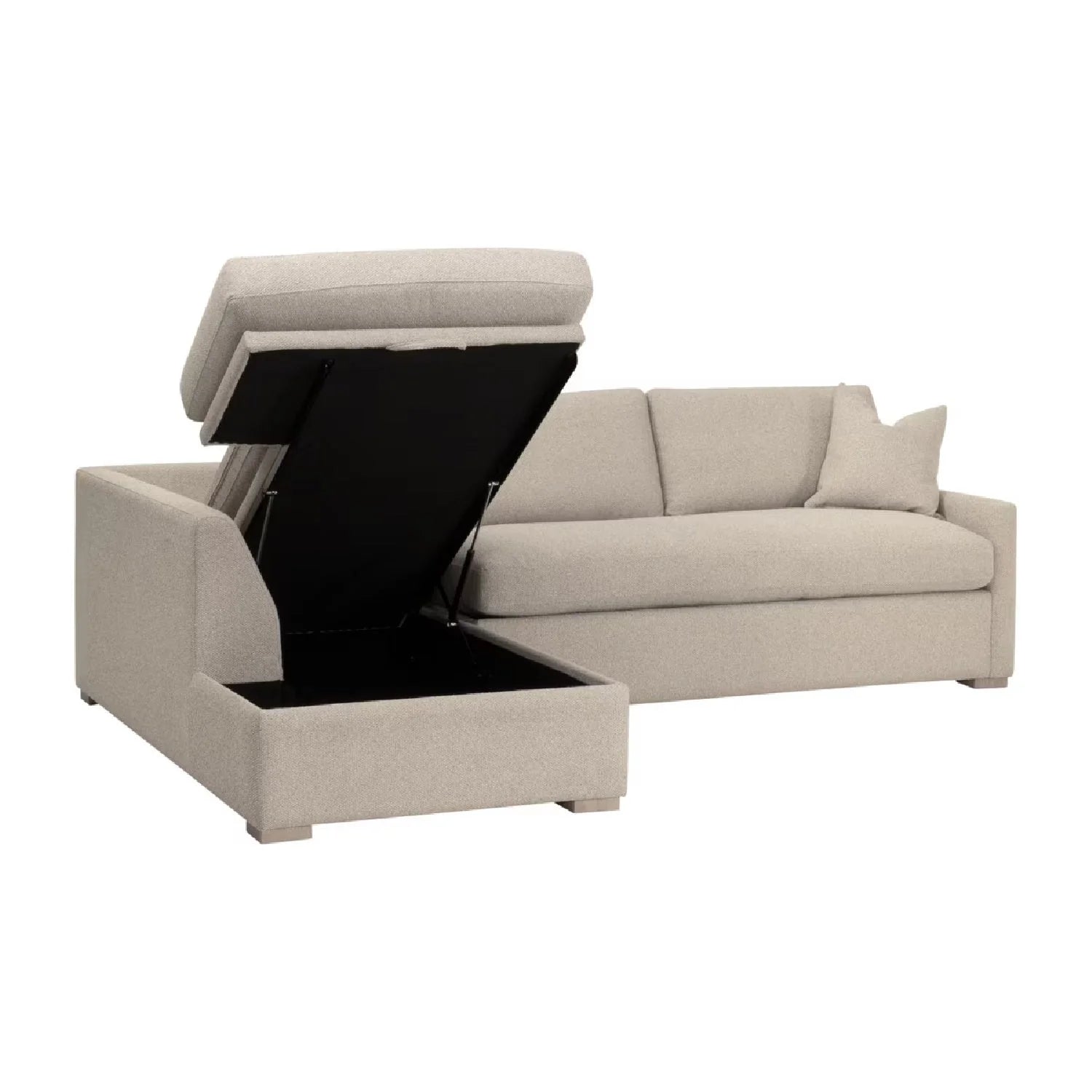 Luxury Boucle Queen Sleeper Sofa Modern Italian Style for Villa