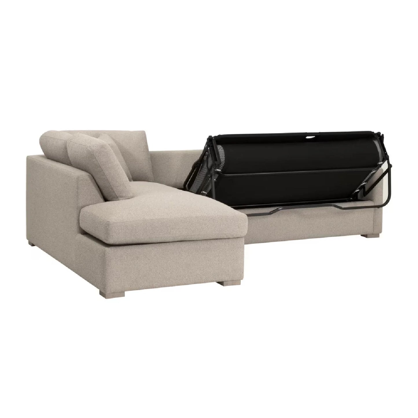 Luxury Boucle Queen Sleeper Sofa Modern Italian Style for Villa