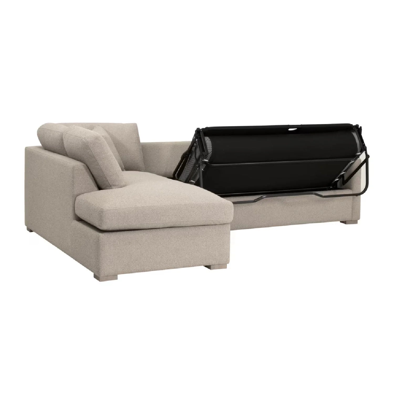 Luxury Boucle Queen Sleeper Sofa Modern Italian Style for Villa