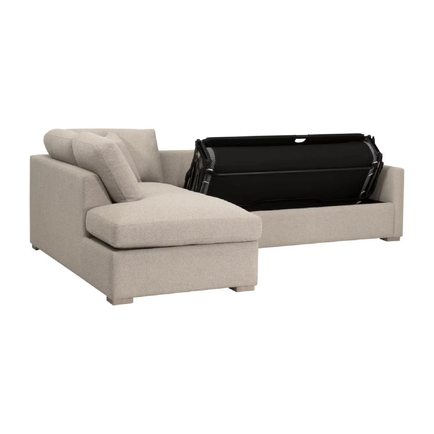 Luxury Boucle Queen Sleeper Sofa Modern Italian Style for Villa