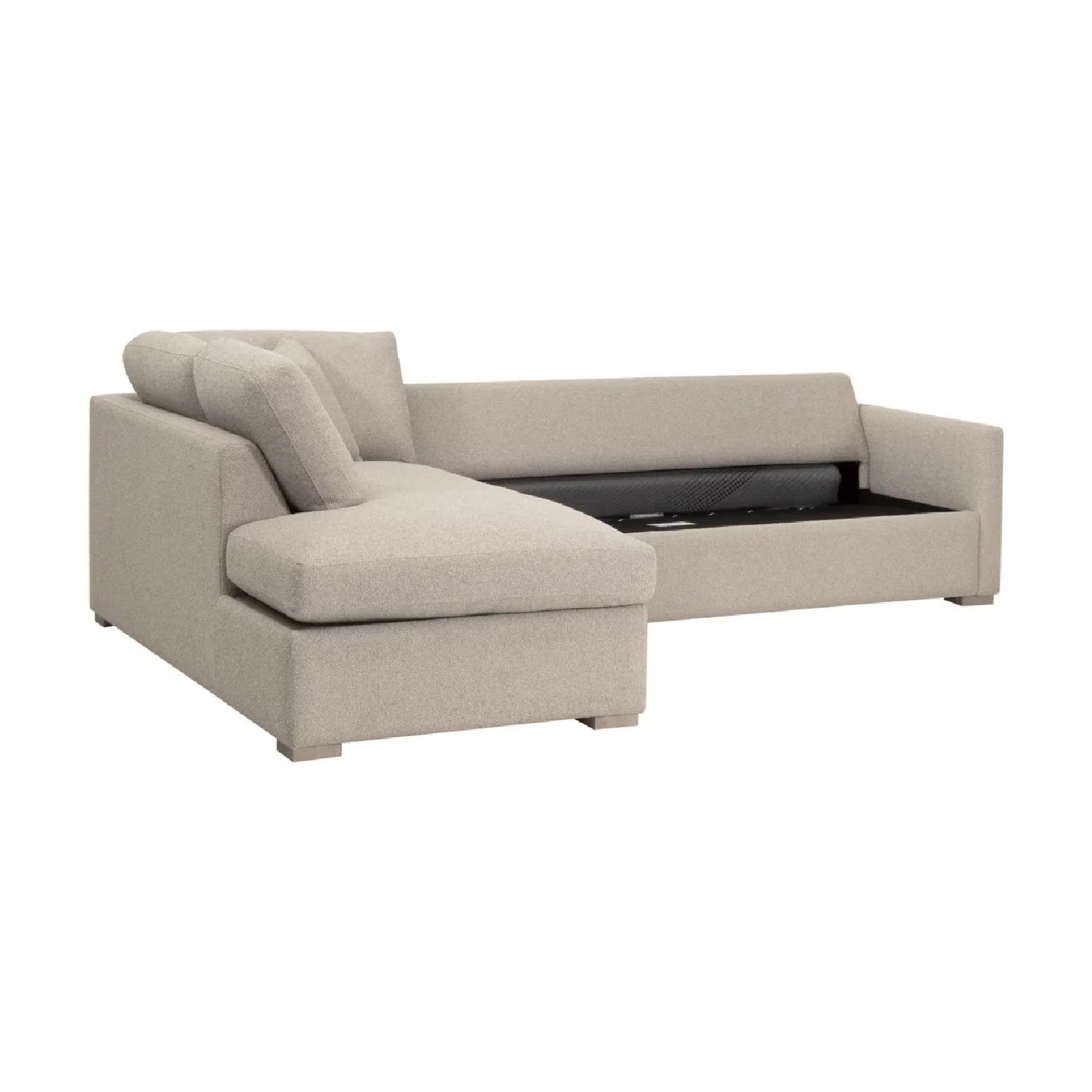 Luxury Boucle Queen Sleeper Sofa Modern Italian Style for Villa