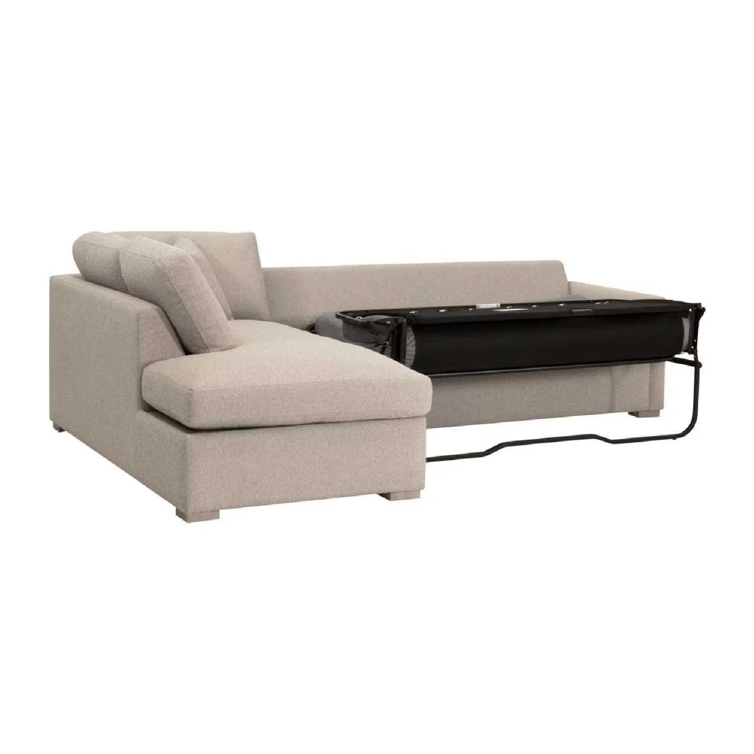 Luxury Boucle Queen Sleeper Sofa Modern Italian Style for Villa