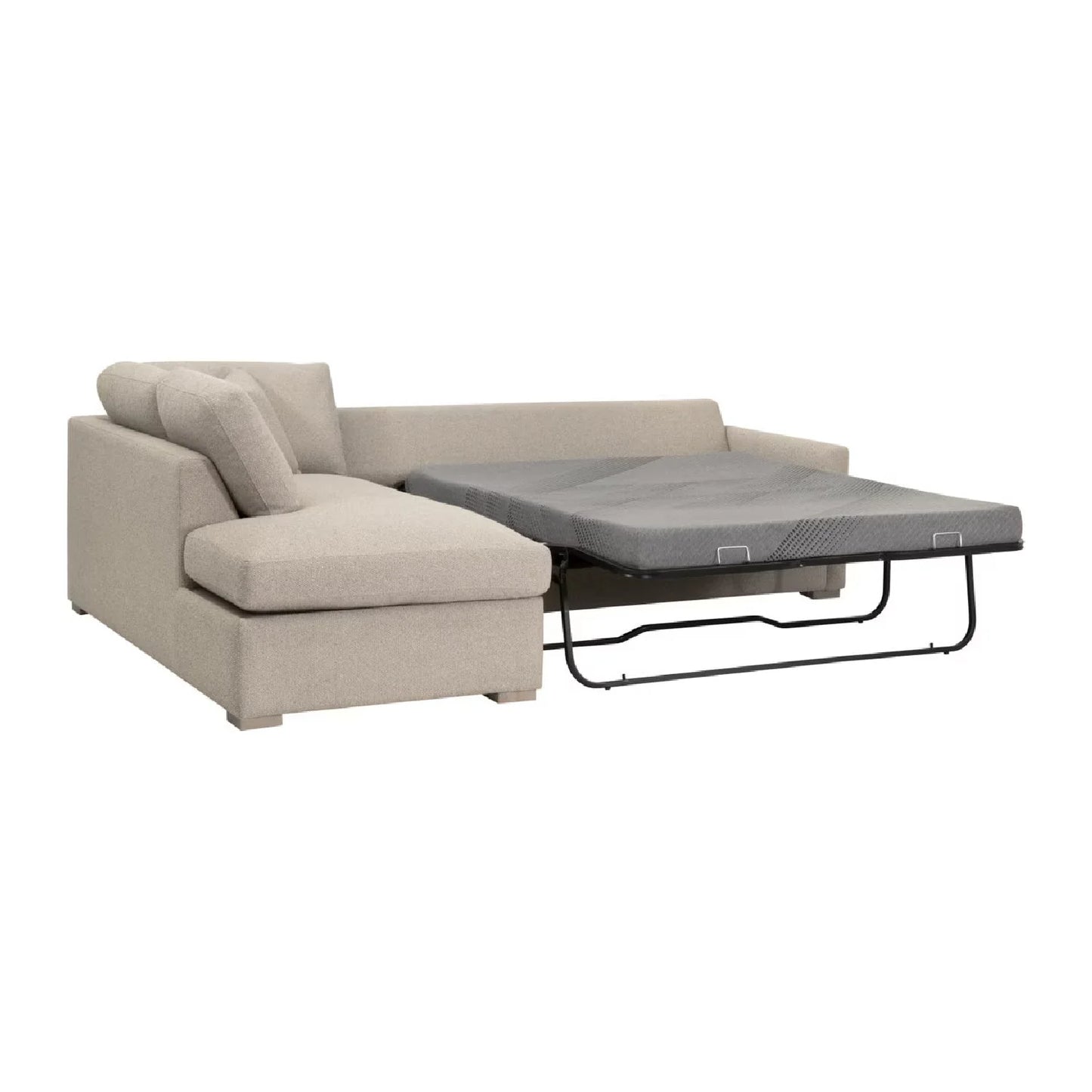 Luxury Boucle Queen Sleeper Sofa Modern Italian Style for Villa