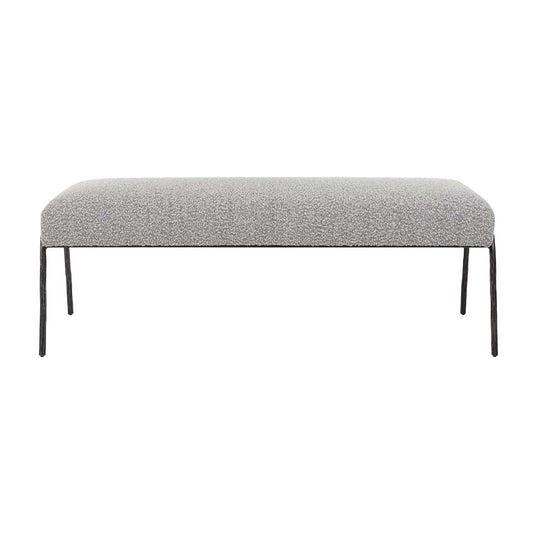 Luxury Boucle Scandinavian Bench European Style for Villa