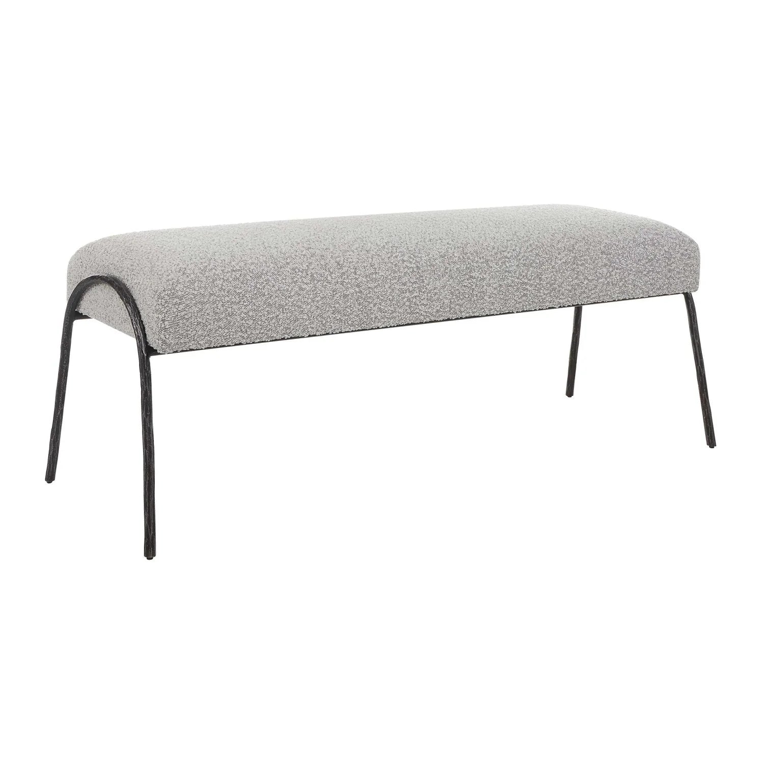 Luxury Boucle Scandinavian Bench European Style for Villa