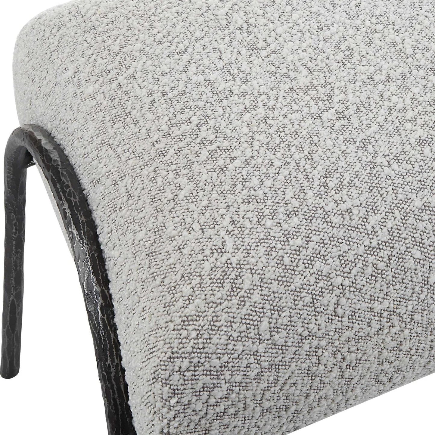 Luxury Boucle Scandinavian Bench European Style for Villa