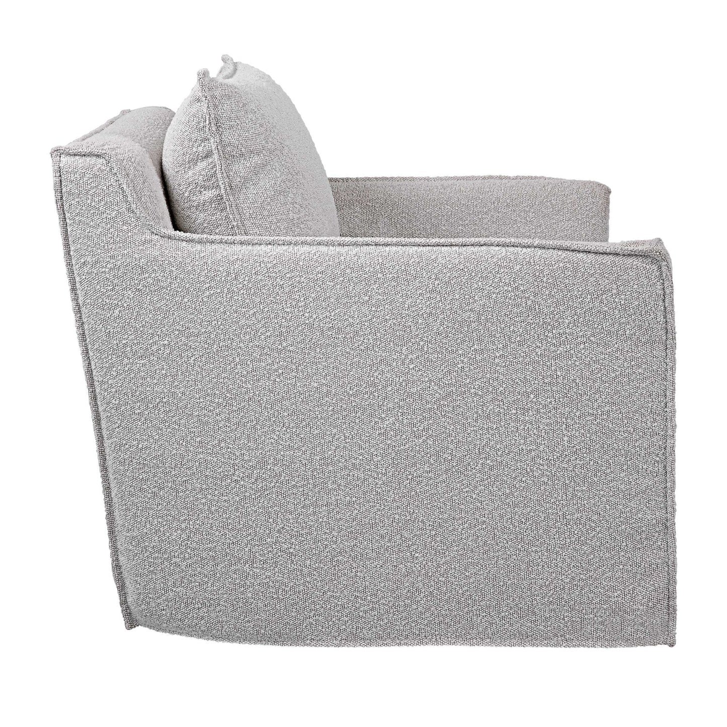 Luxury Boucle Swivel Accent Chair Modern Italian Style for Villa