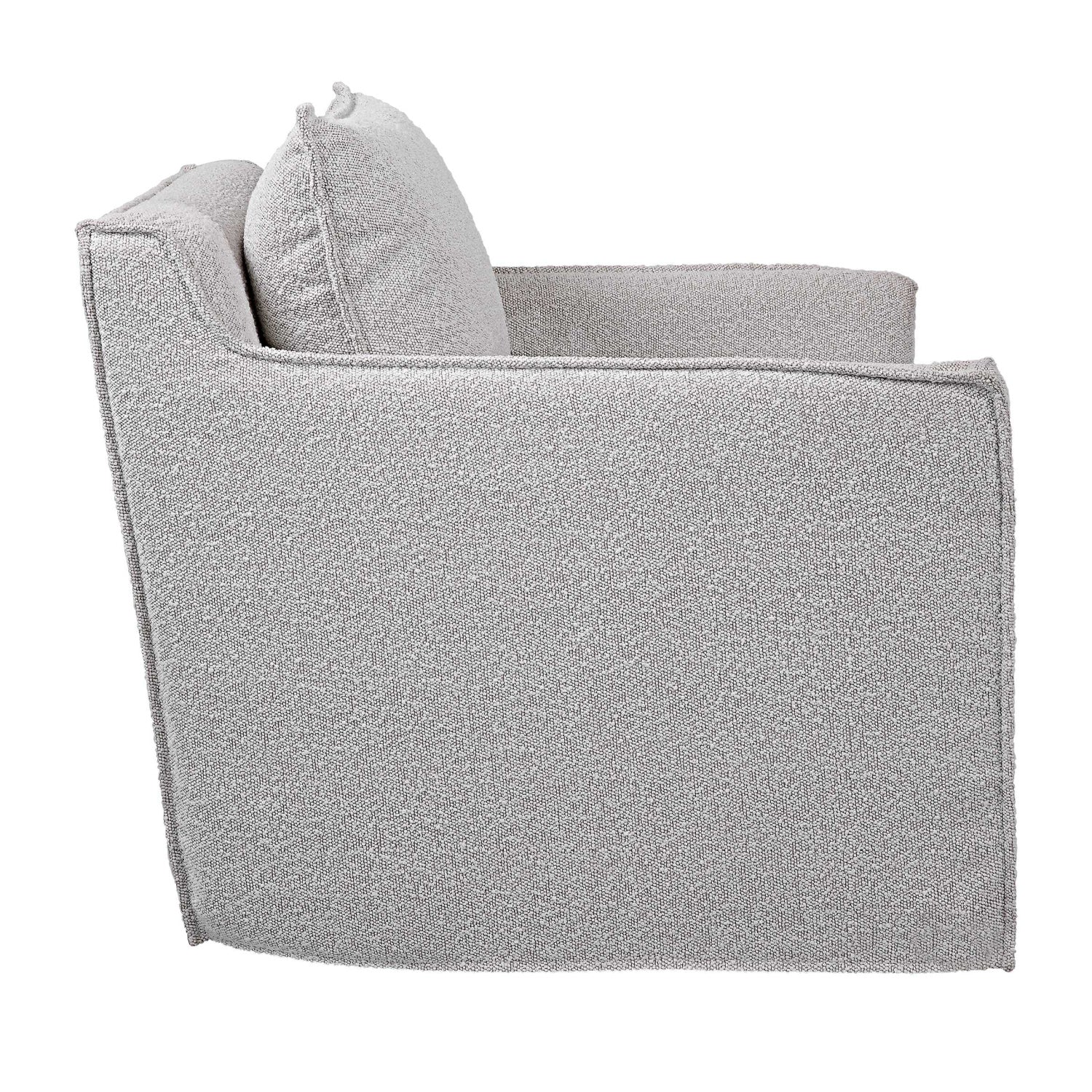 Luxury Boucle Swivel Accent Chair Modern Italian Style for Villa