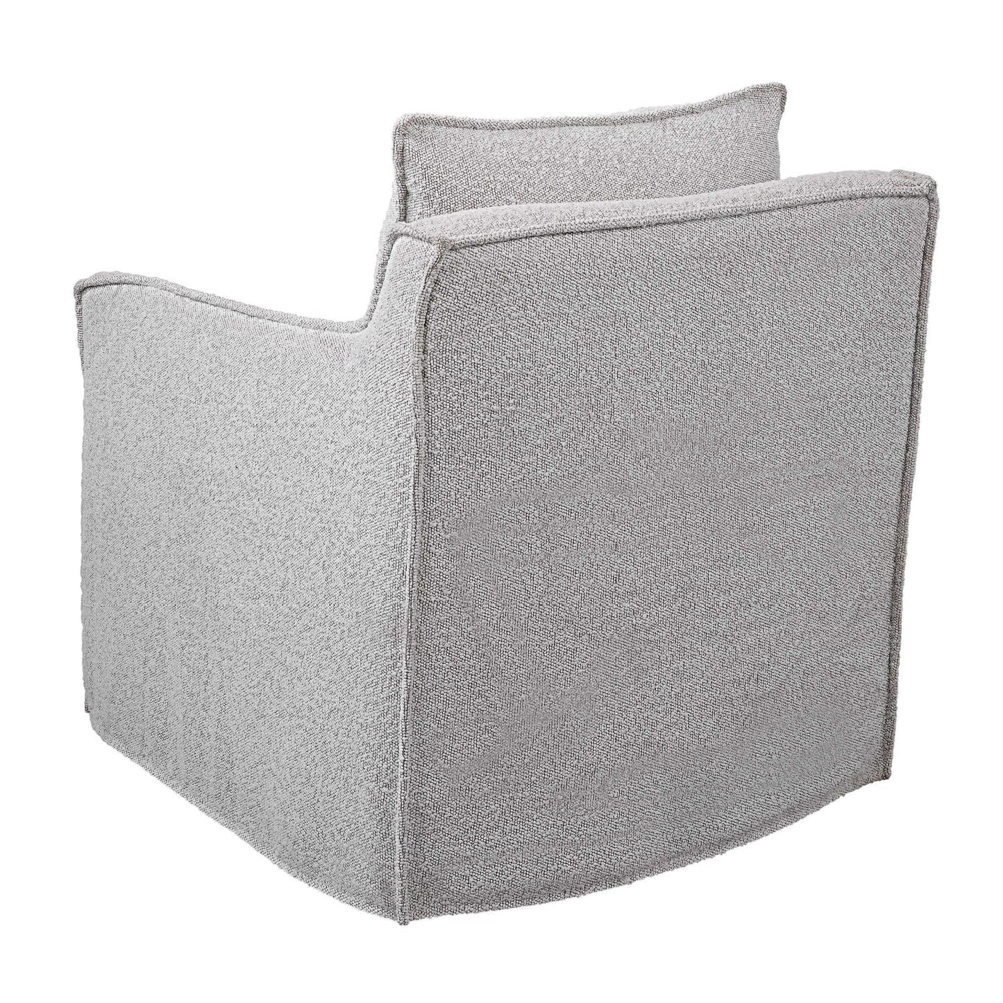 Luxury Boucle Swivel Accent Chair Modern Italian Style for Villa