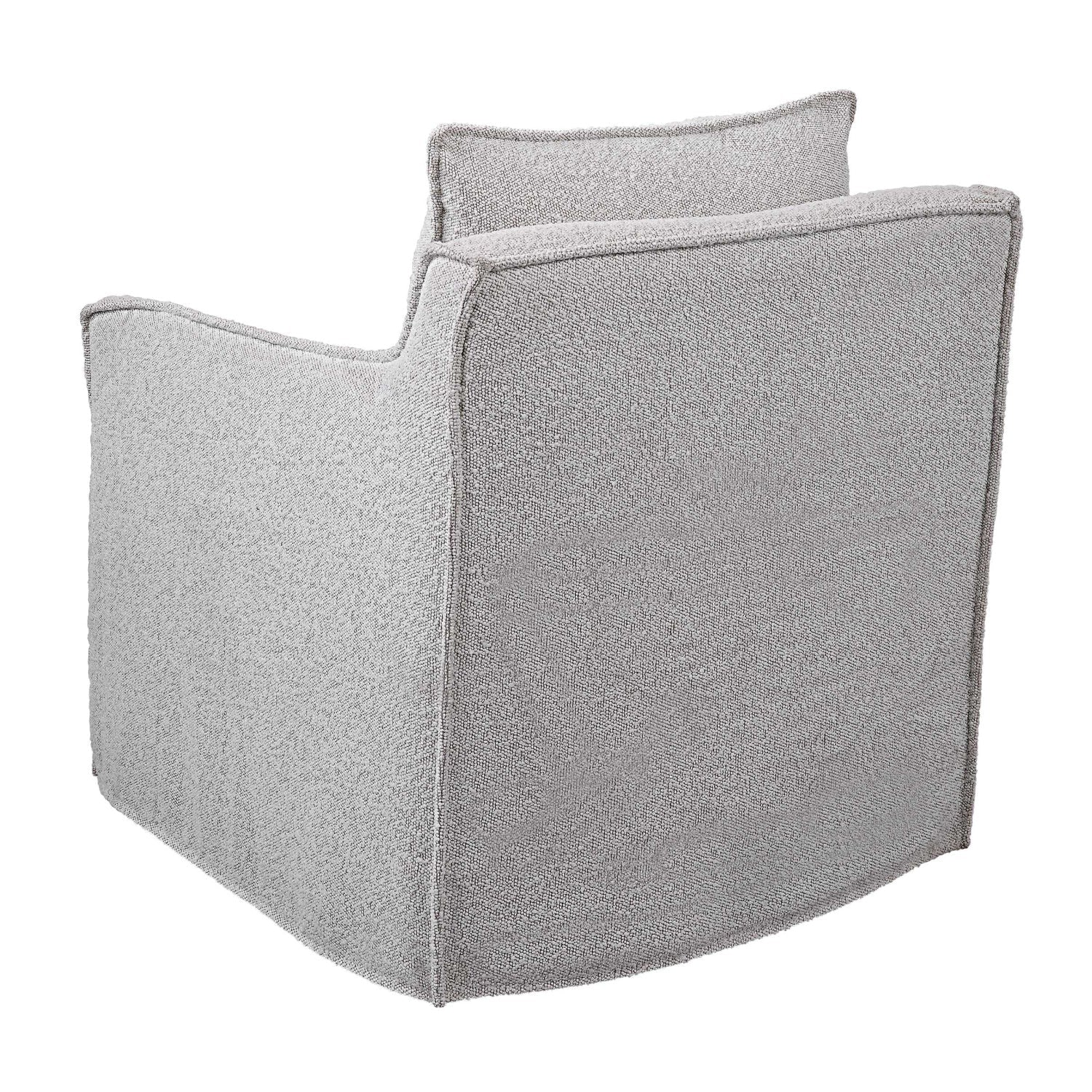 Luxury Boucle Swivel Accent Chair Modern Italian Style for Villa