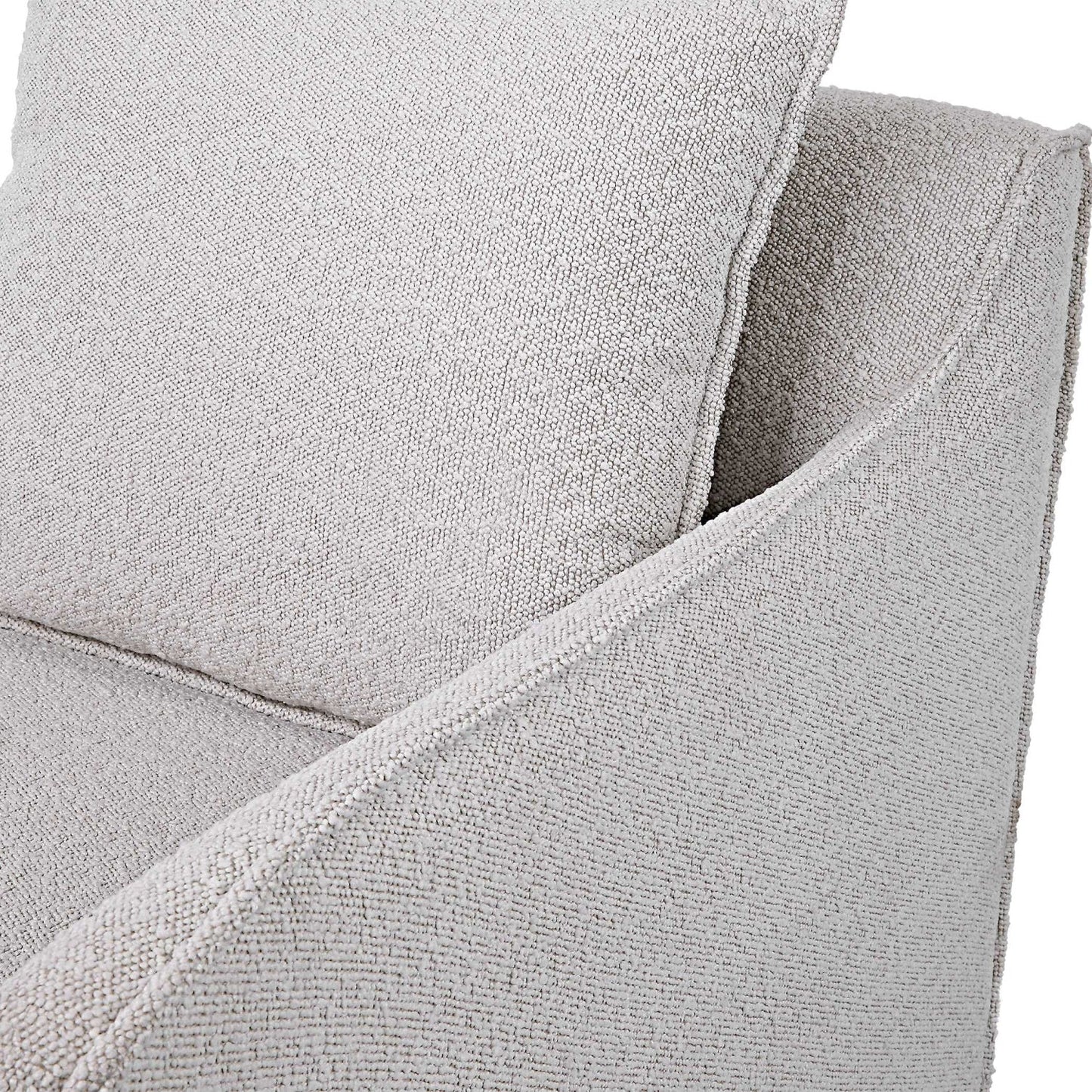 Luxury Boucle Swivel Accent Chair Modern Italian Style for Villa