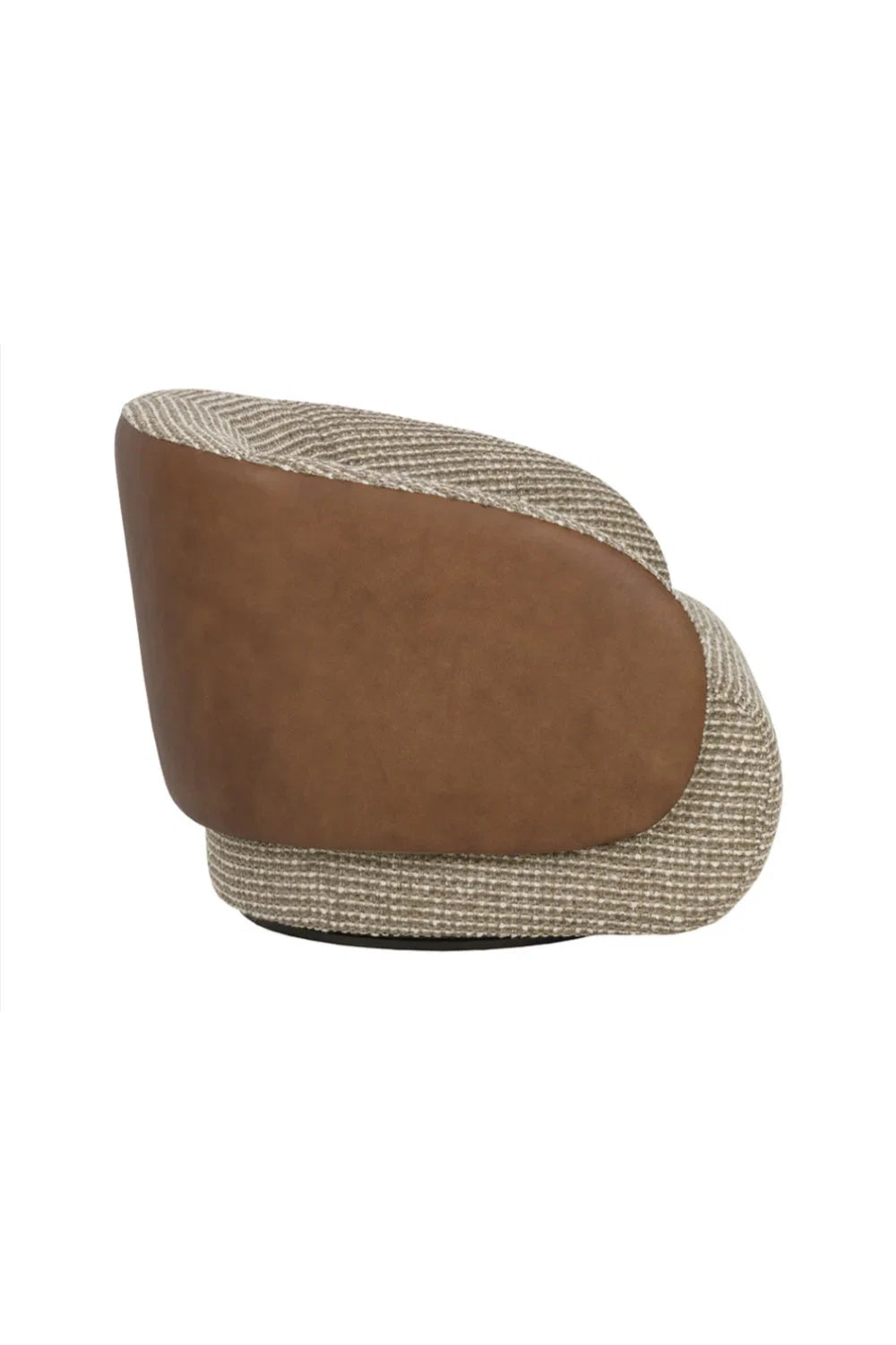 Luxury Boucle Swivel Lounge Chair Modern Italian Style for Villa