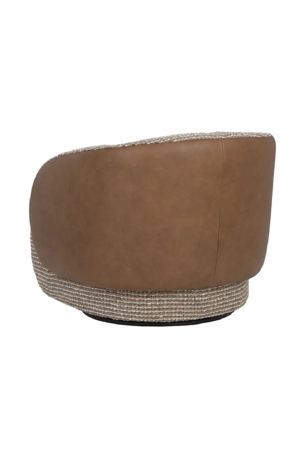 Luxury Boucle Swivel Lounge Chair Modern Italian Style for Villa
