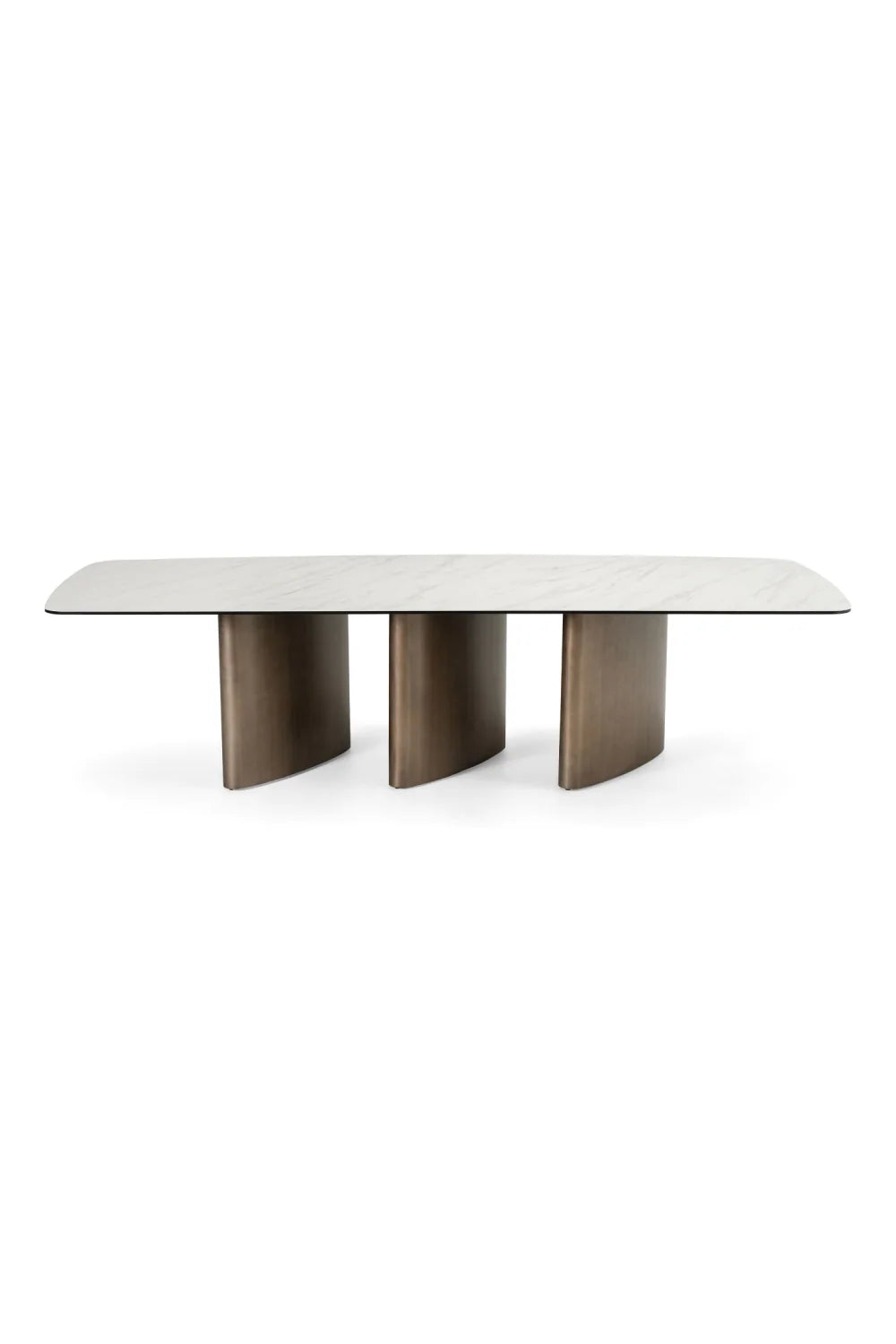 Luxury Bounty White Ceramic Dining Table Modern Italian Style for Villa