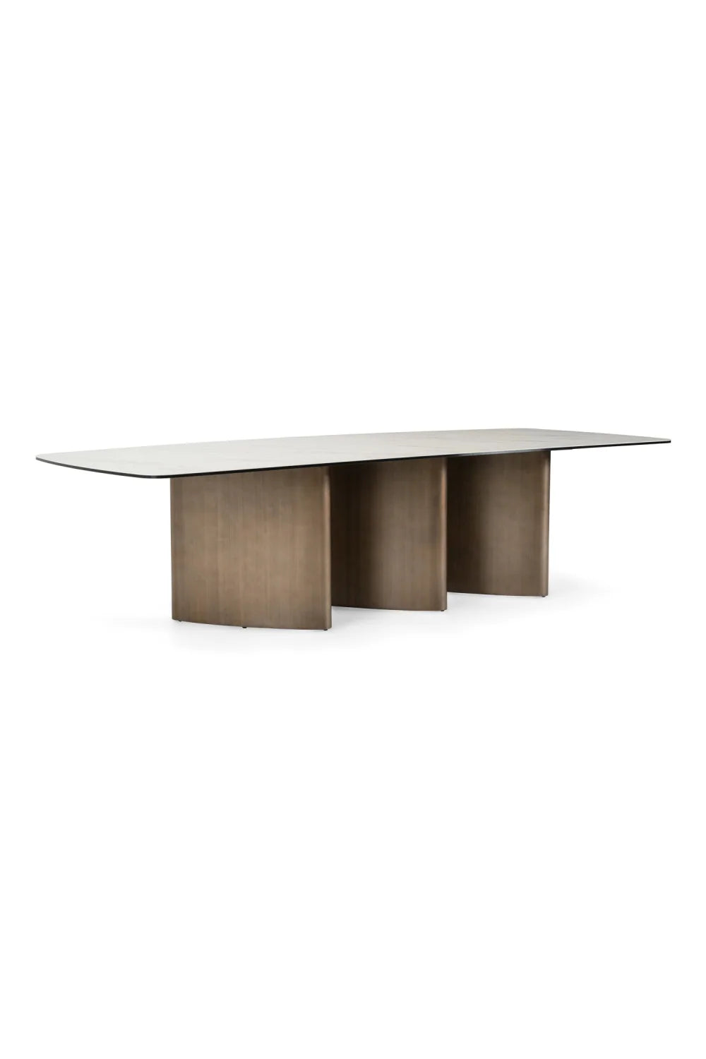 Luxury Bounty White Ceramic Dining Table Modern Italian Style for Villa