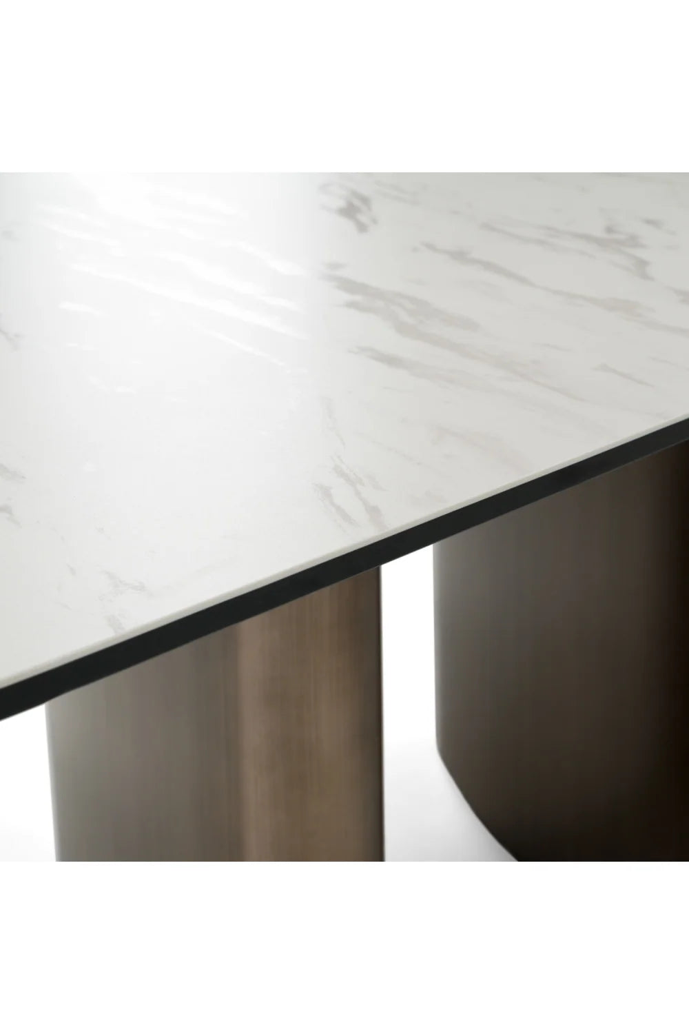 Luxury Bounty White Ceramic Dining Table Modern Italian Style for Villa