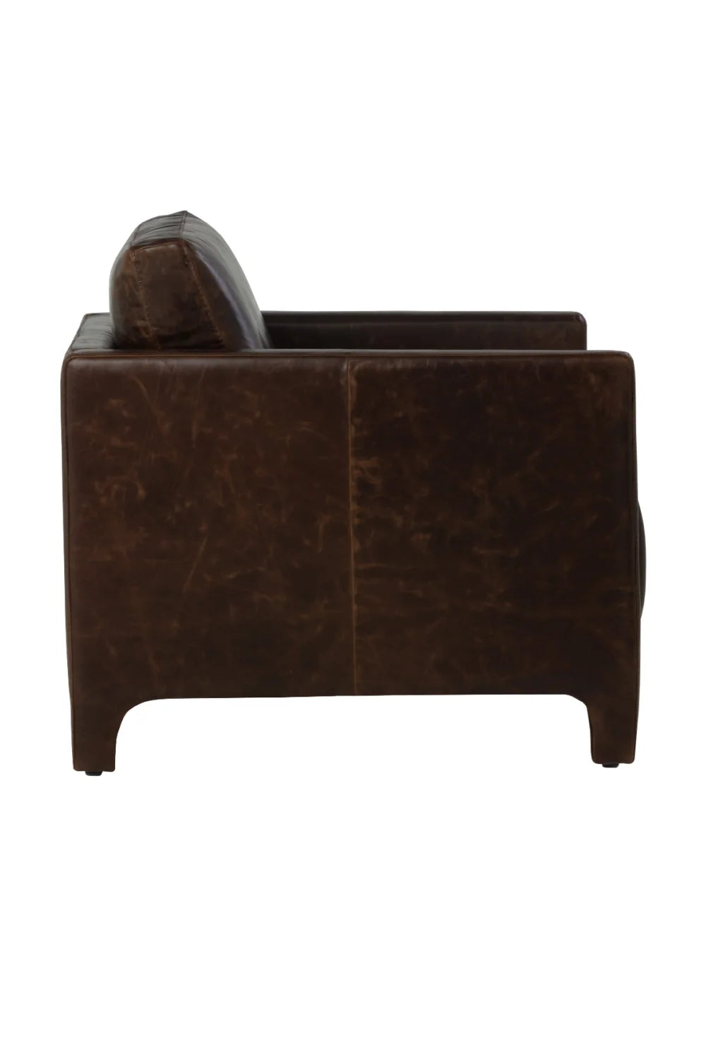 Luxury Bovine Leather Lounge Chair European Style for Villa