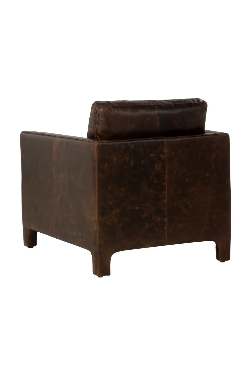 Luxury Bovine Leather Lounge Chair European Style for Villa