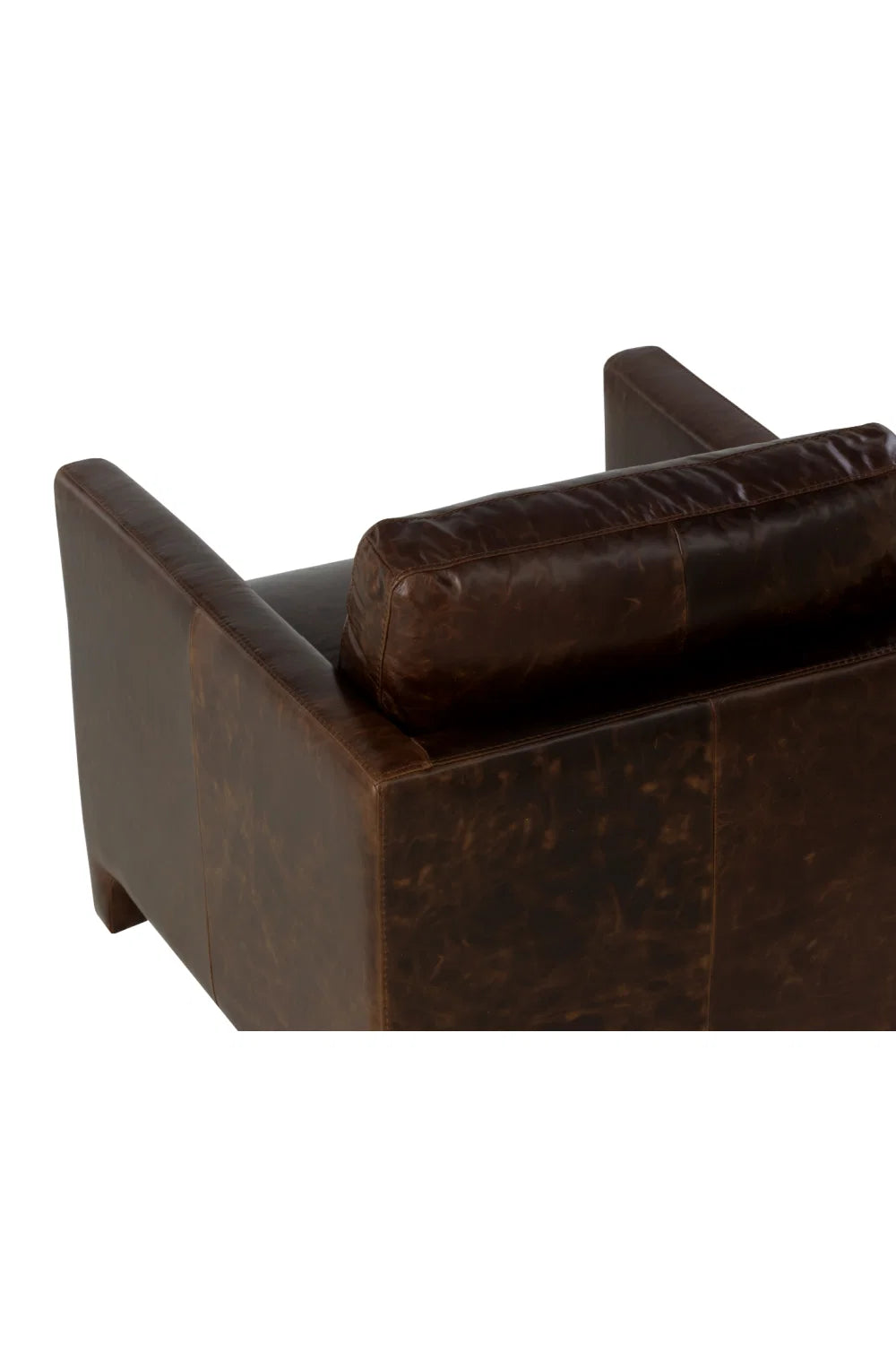 Luxury Bovine Leather Lounge Chair European Style for Villa