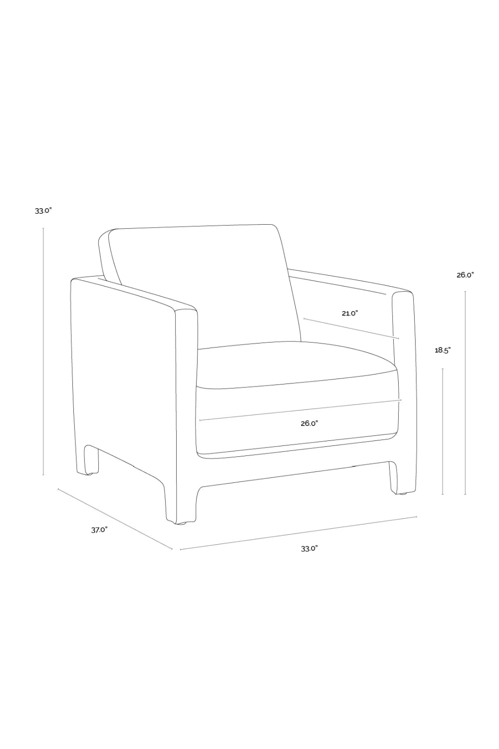 Luxury Bovine Leather Lounge Chair European Style for Villa